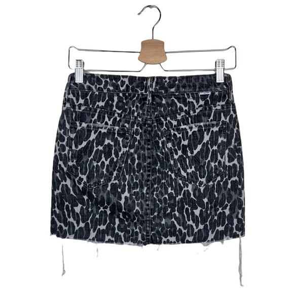 MOTHER Superior Animal Print Mini Skirt The Vagabond Size 24 - Picture 9 of 15